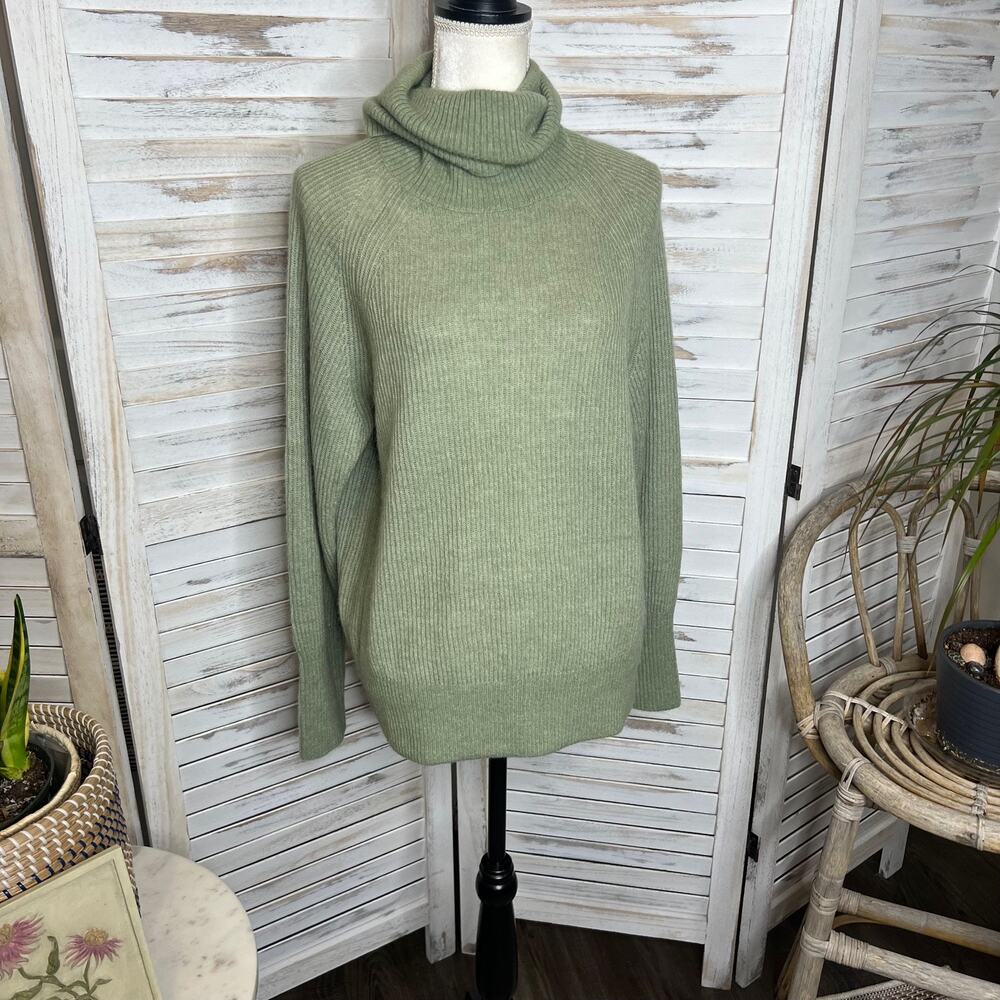 Quince Olive Green Turtleneck Sweater - Picture 4 of 16